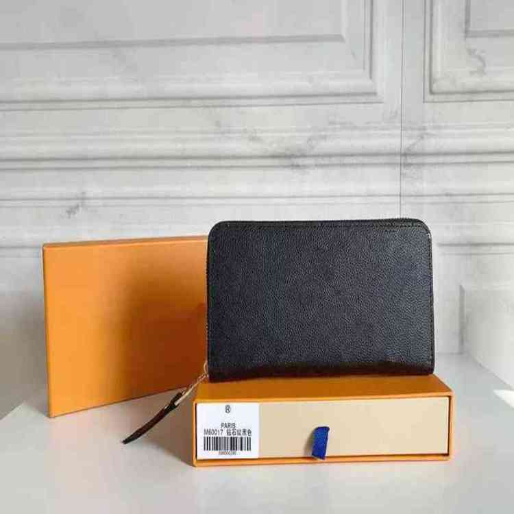 

Luxurys Designers Bags Women Leather Single Zipper Long Wallet Purse Card Holder Men with Box Dust Bag Lixn, Add box