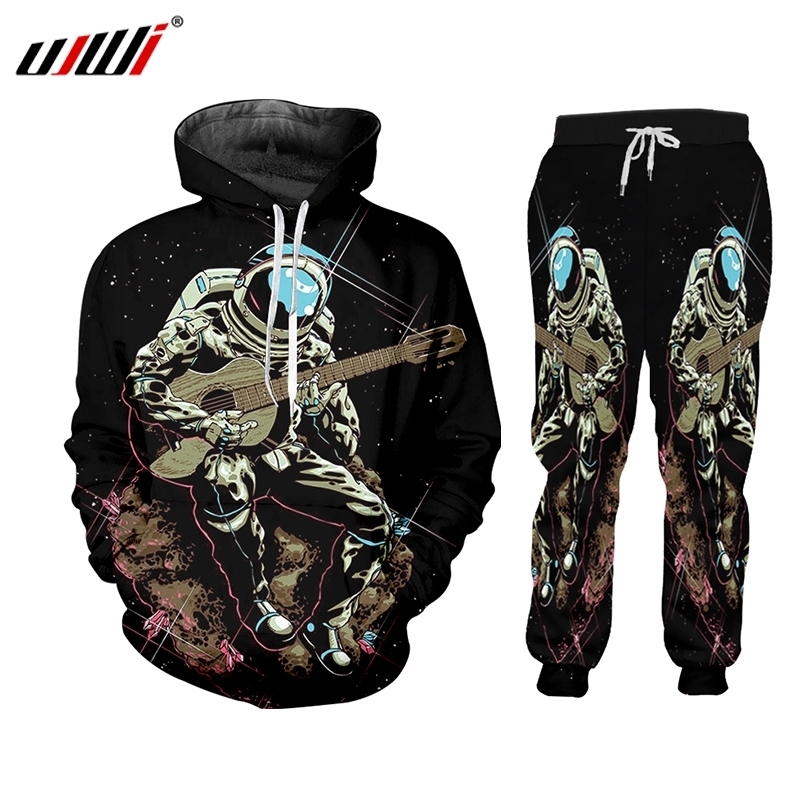 

UJWI Casual Streetwear Sweatshirt And Pants Space Guitar 3d Zip Hoodie 2-piece Set Hoodie Pullovers Men/Women Tracksuit Custom 220615, Swpa70592