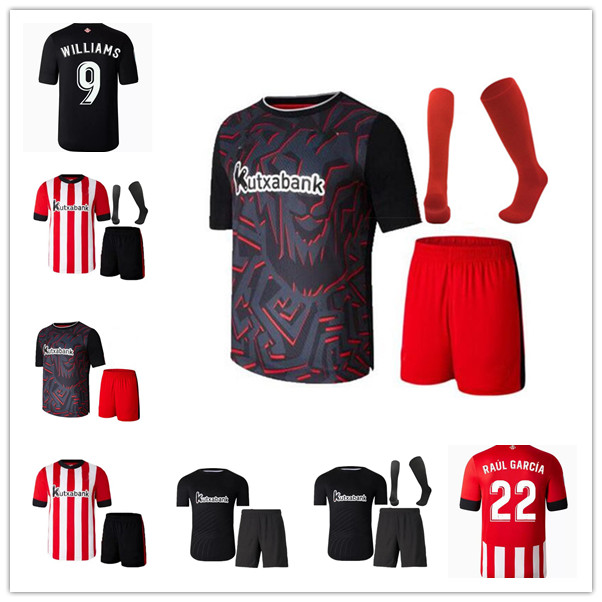

22 23 Bilbao Soccer Jersey home Athletic RAUL GARCIA BERENGUER WILLIAMS 2022 2023 VILLALIBRE MUNIAIN YURI I.MARTINEZ Men kids kit football shirt set FGG
