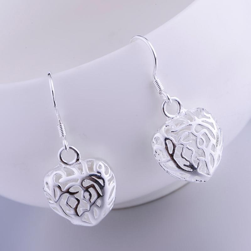 

Hoop & Huggie Sterling Silver Earrings 925 Fashion Jewelry Hollow Cordiform Shiny /iifaqzma Hvsaqmza LQ-E021Hoop