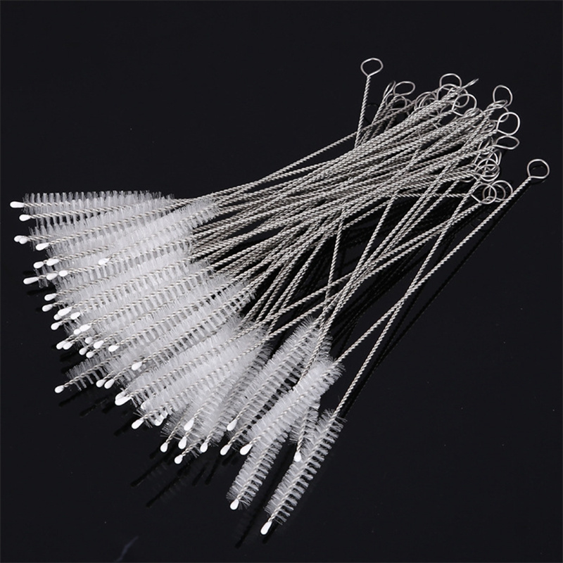 

100X Pipe Cleaners Nylon Straw 17cm Length Drinking Straws Brushes for Sippy Cup Bottle and Tube