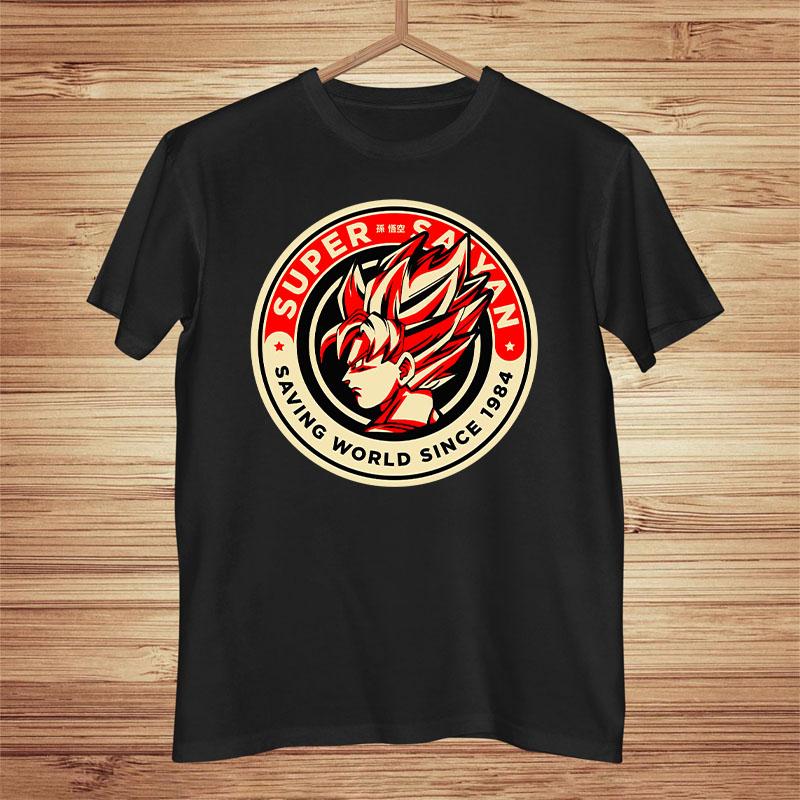 

Men's T-Shirts Fashion Trending Pictures Goku T Shirt Z Anime Tee 100% Cotton High Quality Super Nerdy Fitness DBZ T-shirtMen's, S2079