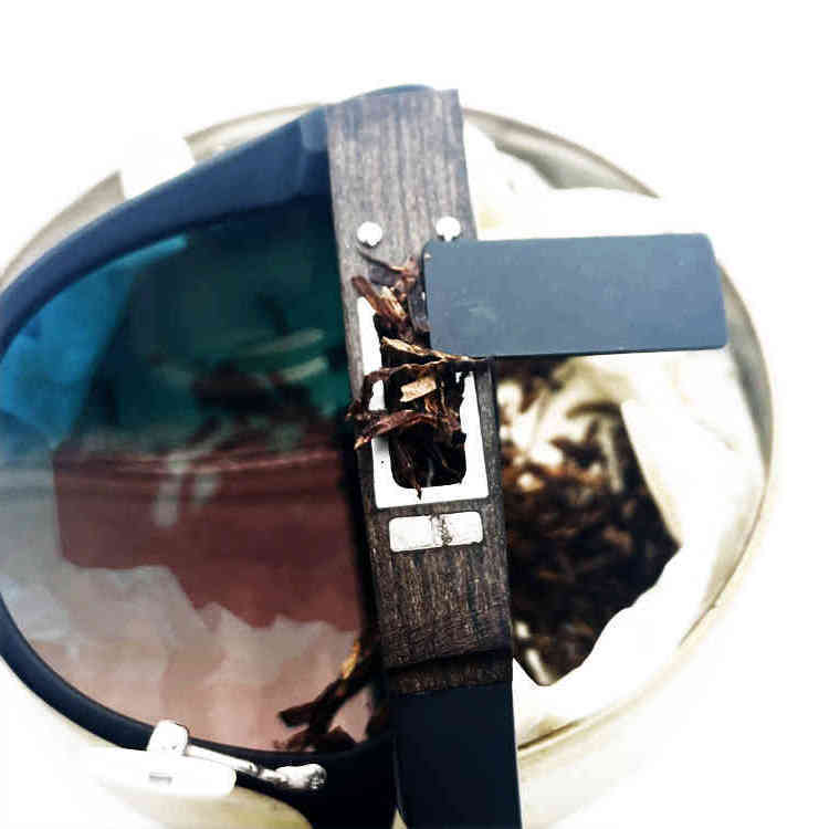 

cat eye high quality smokable pipe sun glass acetate wooden smoke pipe sunglass