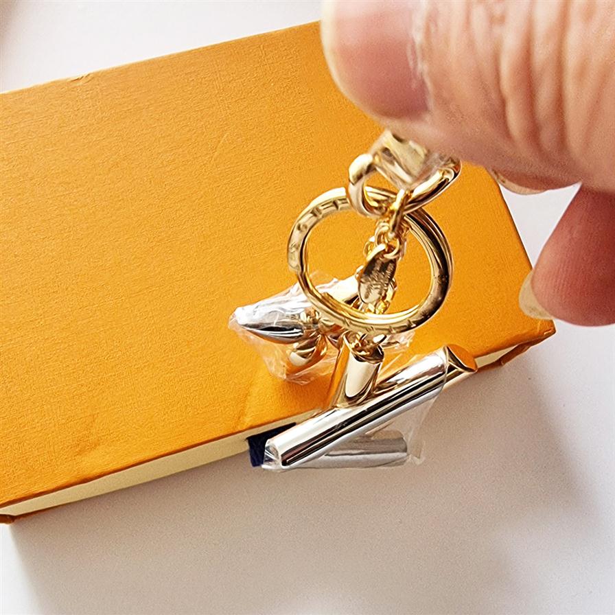 

New Alloy gold design astronaut keychains accessories designer keyring solid metal car key ring gift box packaging W00A267r