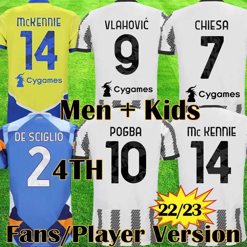 

22 23 VLAHOVIC FOURTH KIT soccer jerseys 2021 2022 2023 DYBALA MORATA CHIESA McKENNIE RAMSEY DE LIGT LOCATELLI Top football shirts Men maillot uniforms