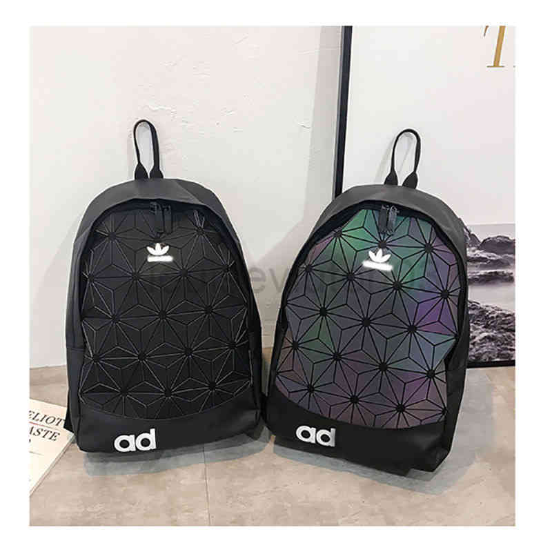 

Designer Bag Nylon Backpack Mens Woman New Geometric Diamond Large Capacity Backpack Junior High School Students Computer Leisure 16in Ad Bag, 11111