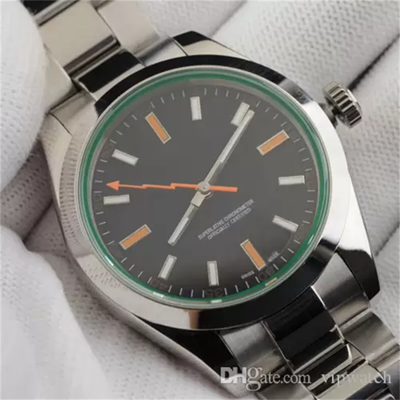 

men's watches full stainless steel automatic mechanical watch waterproof super luminous sapphire mirror wristwatches, Green