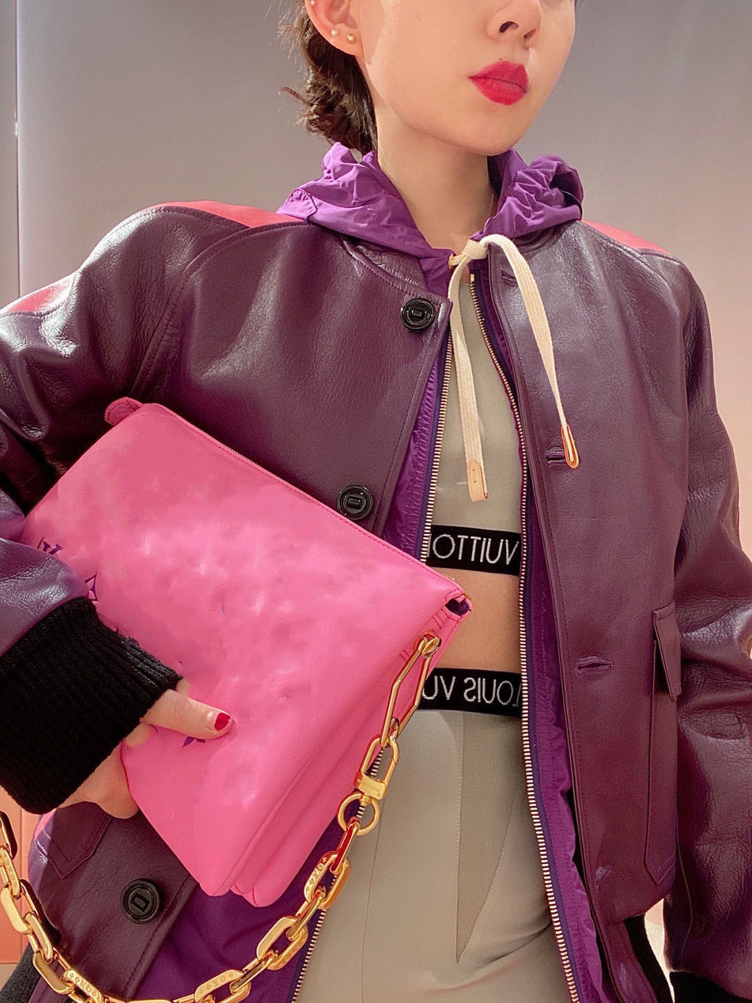 

HH M57790 Luxurys COUSSIN Shoulder Bag Woman Metal Chain Embossing Flower Leather Crossbody Bags Designers Handbags Women Storage Cell Phone, Add shipping fee