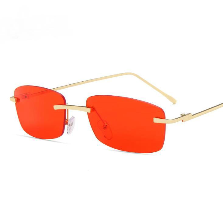

Sunglasses Square Rimless Women Tint Aviation Ladies Sun Glasses Classic Vintage Exquisite ShadesSunglasses