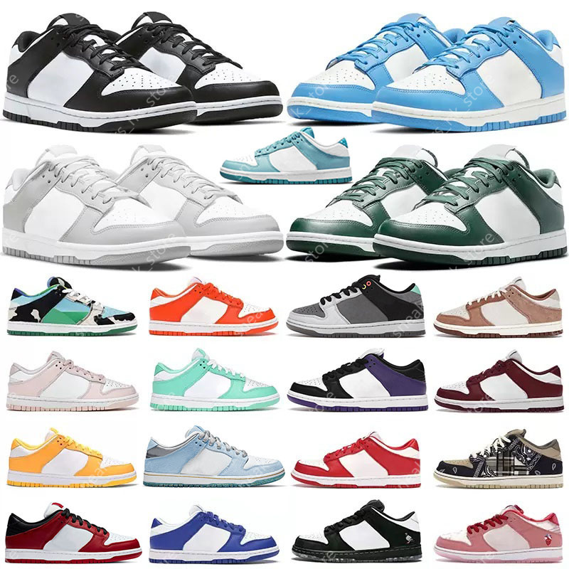 

2022 men women running shoes sneakers White Black Panda Grey Fog UNC GAI Varsity Green Apple Laser Orange Syracuse Mummy Coast Candy mens flat trainers casual, Shoes box