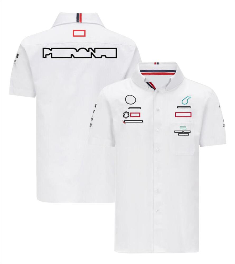 

F1 T-Shirts Team Shirts Formula One Drivers Team Workwear Summer New Racing Fans Outdoor Casual Polo Shirts Team Logo Jersey Workwear Customization