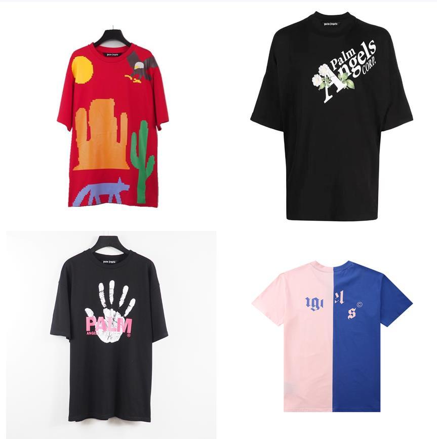 

Summer Mens T Shirt High Street Chest Print Casual Short Sleeve Trend Hip Hop Designer Simple Versatile Style -XL