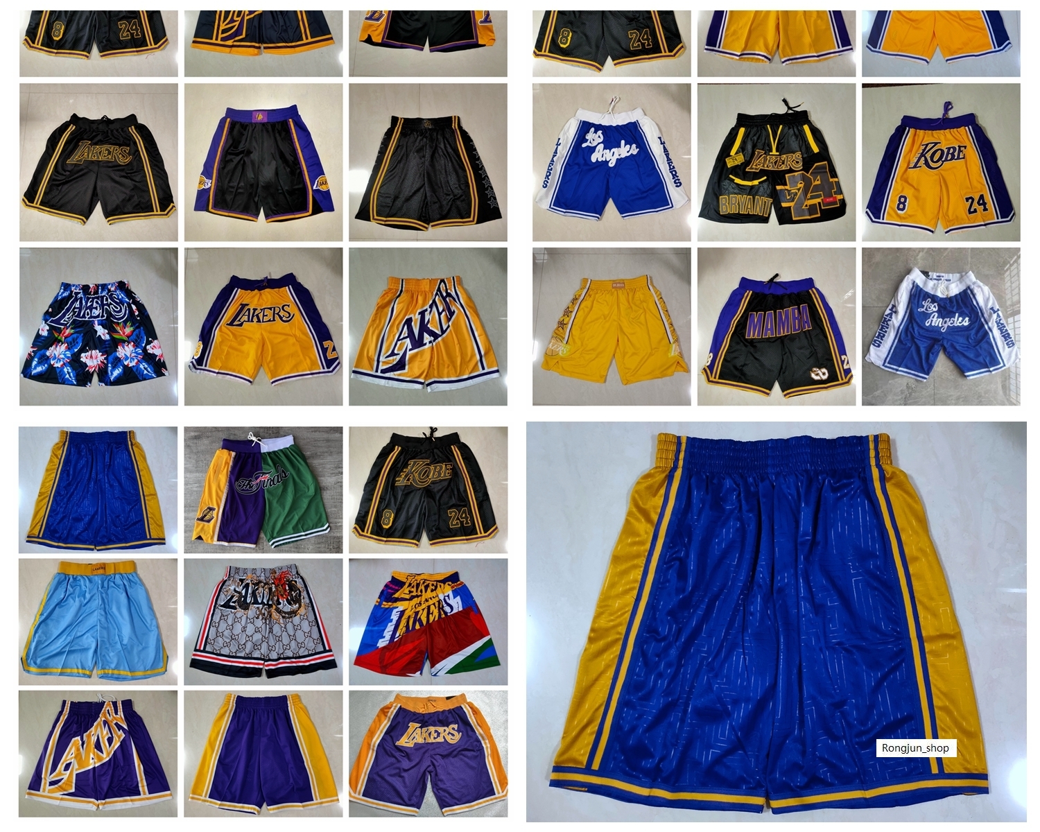 

Team Basketball Shorts Just Don Retro Year Of The Rat City Version Serpentine Wear Sport Pant With Pocket Zipper Sweatpants Hip Pop Green, As photo