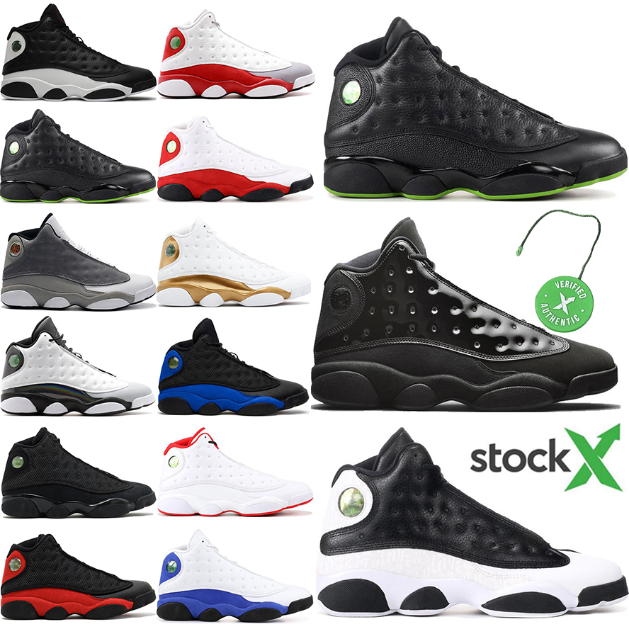 

Newest Jumpman 13 Men Basketball Shoes jorden jorda 13s TOP 1 2022 Purple Bred Lucky Green Flint Mens Women Starfish Trainers Retro Outdoor Sneakers 40-47, Box