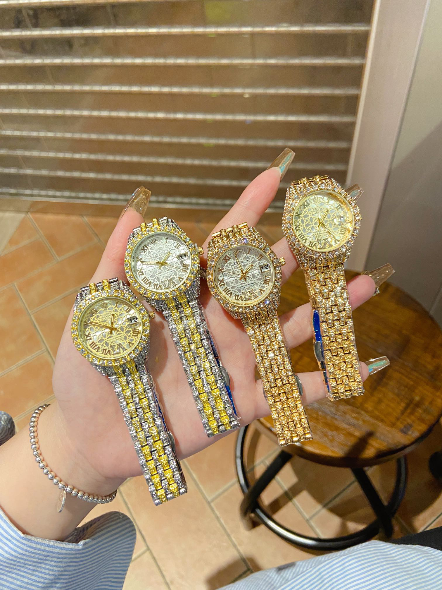 

moissanite watches high quality diamond watch luxury watches for women fashion bp factory
