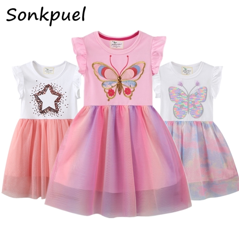 

Kids Dresses for Girl Summer Children Clothes Print Princess 1 7 Year Toddler Sleeveless Cotton 220614, Ydm6952