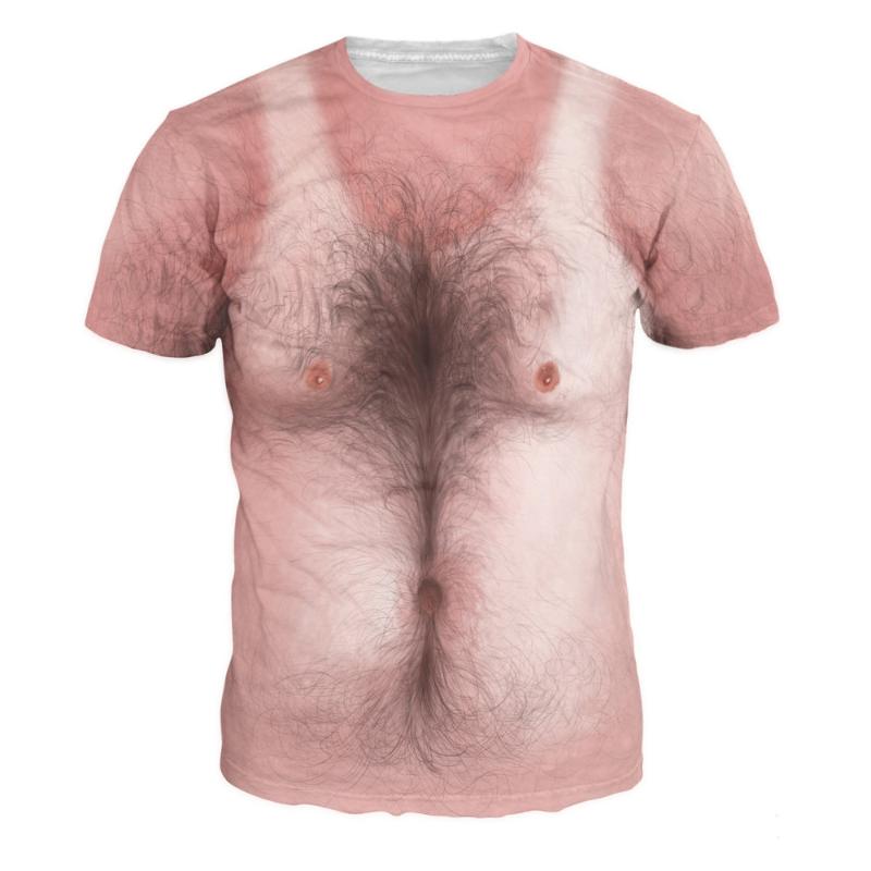 

Men's T-Shirts 3d T-shirt Bodybuilding Simulated Muscle Tattoo Casual Nude Skin Chest Tee Shirt Funny Short-sleeve ClothesMen's, T6-1