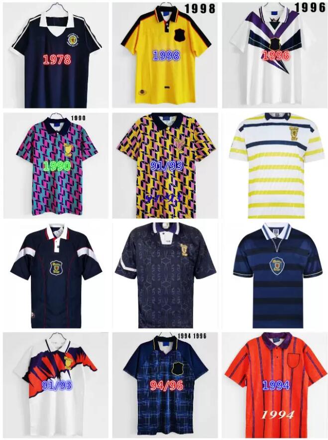 

Scotland football shirt 1994 1995 1996 Retro soccer jersey classic vintage 94 95 96 Camiseta de futbol HENDRY McCOIST McALLISTER SPENCER
