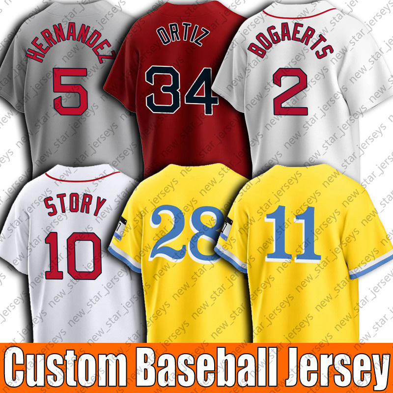 

Boston Red City Connect Jersey Baseball Sox 11 Rafael Devers Enrique Hernandez Xander Bogaerts Jerseys Alex Verdugo Trevor Story J.D. Martinez David Ortiz, Man custom jersey (hw)