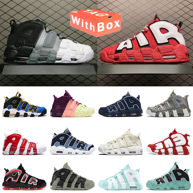 

Top quality uptempos with box scotties pippen basketball shoes 2022 bulls hoops pack triple white premium wheat chrome gym red denim blue sneakers designer trainers, P10 olympiks 40-45