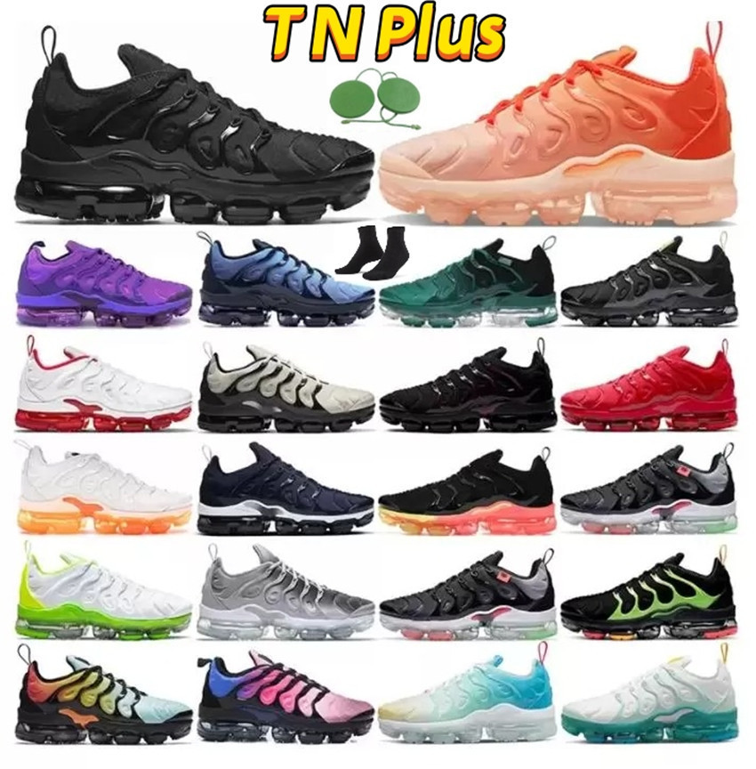 

Top TN plus running shoes mens Black White Volt Orange Gradients Cherry Red Cool Wolf Grey Neon Green Olive USA Blue Fury tns mens womens, Tn (28)39-47
