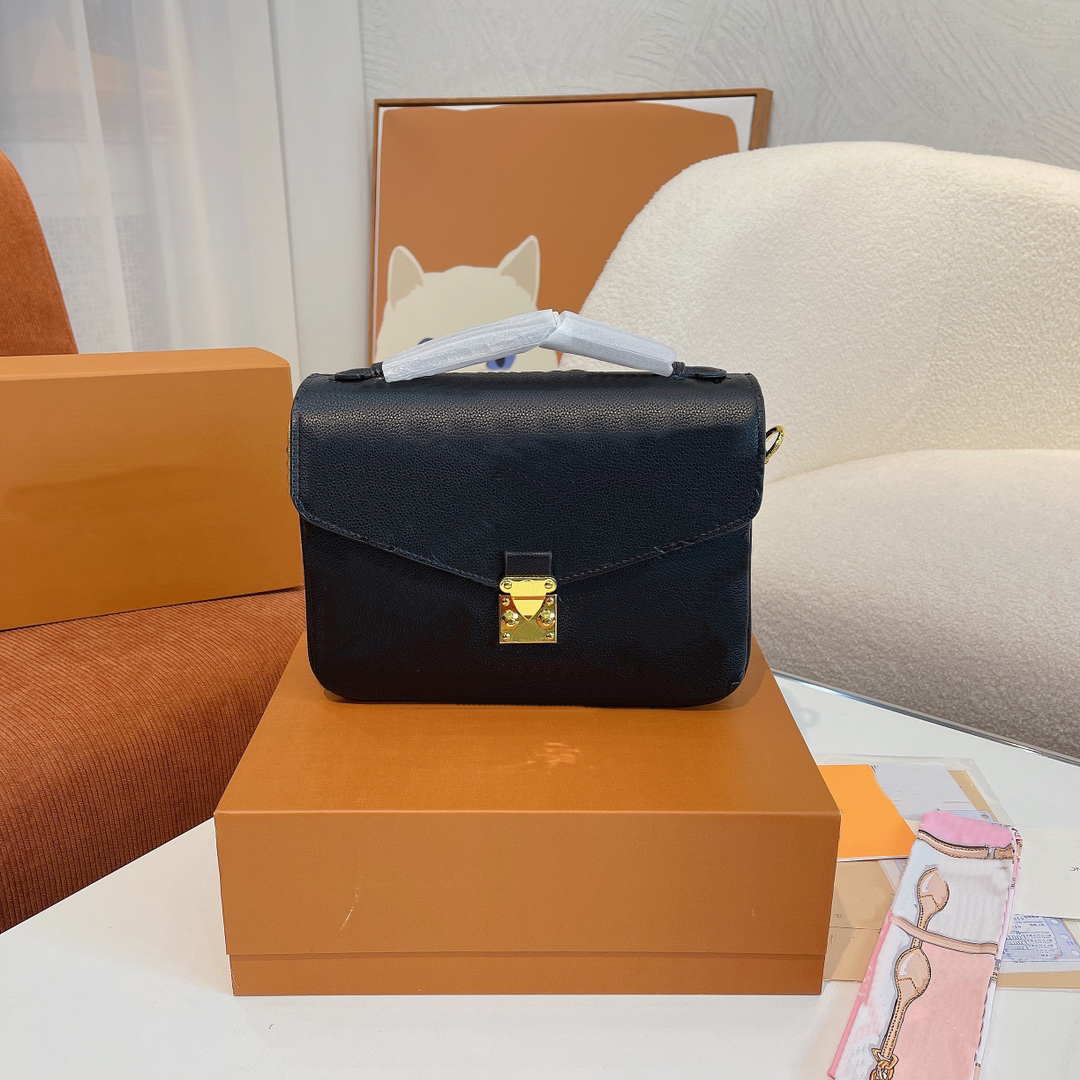 

Luxurys Designers bag Embossing flower pochette Women Handbag Messenger Bags Genuine Leather METIS Elegant Womens Shoulder Crossbody Bag M41487, Yellow flower letter