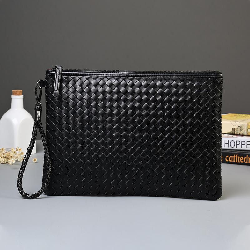 

Designer Handbag Clutch bags luxury wrist bag weave Casual Mens Fashion envelope bag large multiple pockets inside hidden zipper pocket HBP, Extra shipping(not for sale)
