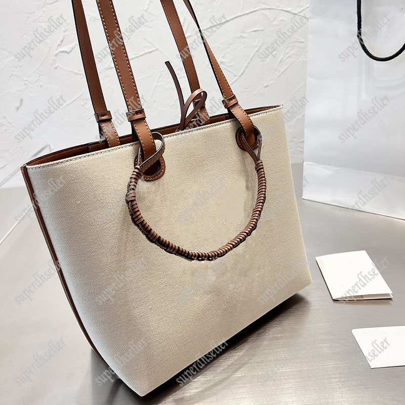 

Luxury Designer Totes Women Shoulder Bags Canvas Fashion Handbags Large Capacity Shopping Bag Casual Handbag Business Briefcase Embroidery, Beige