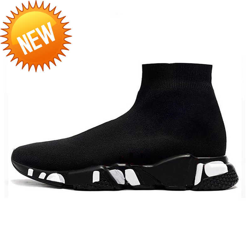 

2022 speed 2.0 Sock Shoe platform sneaker men women Black White Light Sliver Brown Ruby Graffiti Vintage Beige pink trainers, 006 36-45 triple red