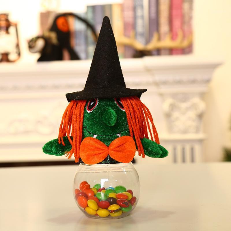 

Halloween Creative Small Transparent Candy Cookie Gift Box Kid's Trick Or Treat Jar