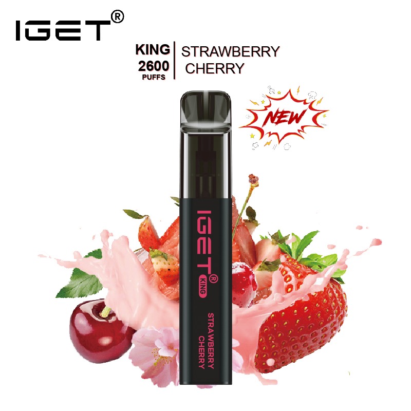 

Authentic Iget King 2600 puffs Original Disposable Vape Pen Electronic Cigarette 1400 mAh Battery VS Mega Legend Bar