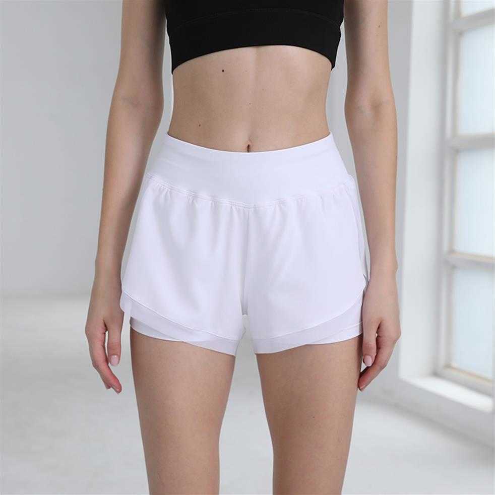 

Yoga clothes fitness shorts women' shaping European and American anti light holiday two pieces of explosive splicing outdoor213s, Black