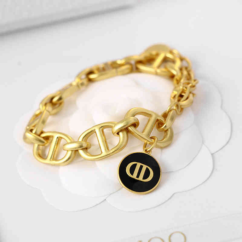 D Letter New Family Linlang 2022 Bracet de mode de marque de luxe Bracelet pour dames polyvalents