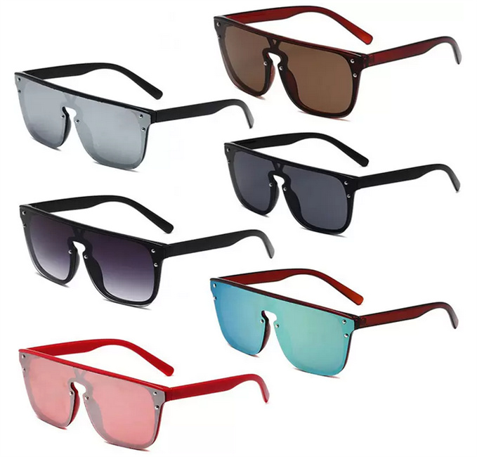 

Wholesale Designer Sunglasses Original Eyeglasses uv 400 Outdoor Shades PC Frame Fashion Classic Lady Mirrors for Women and Men Glasses Unisex 7 colors