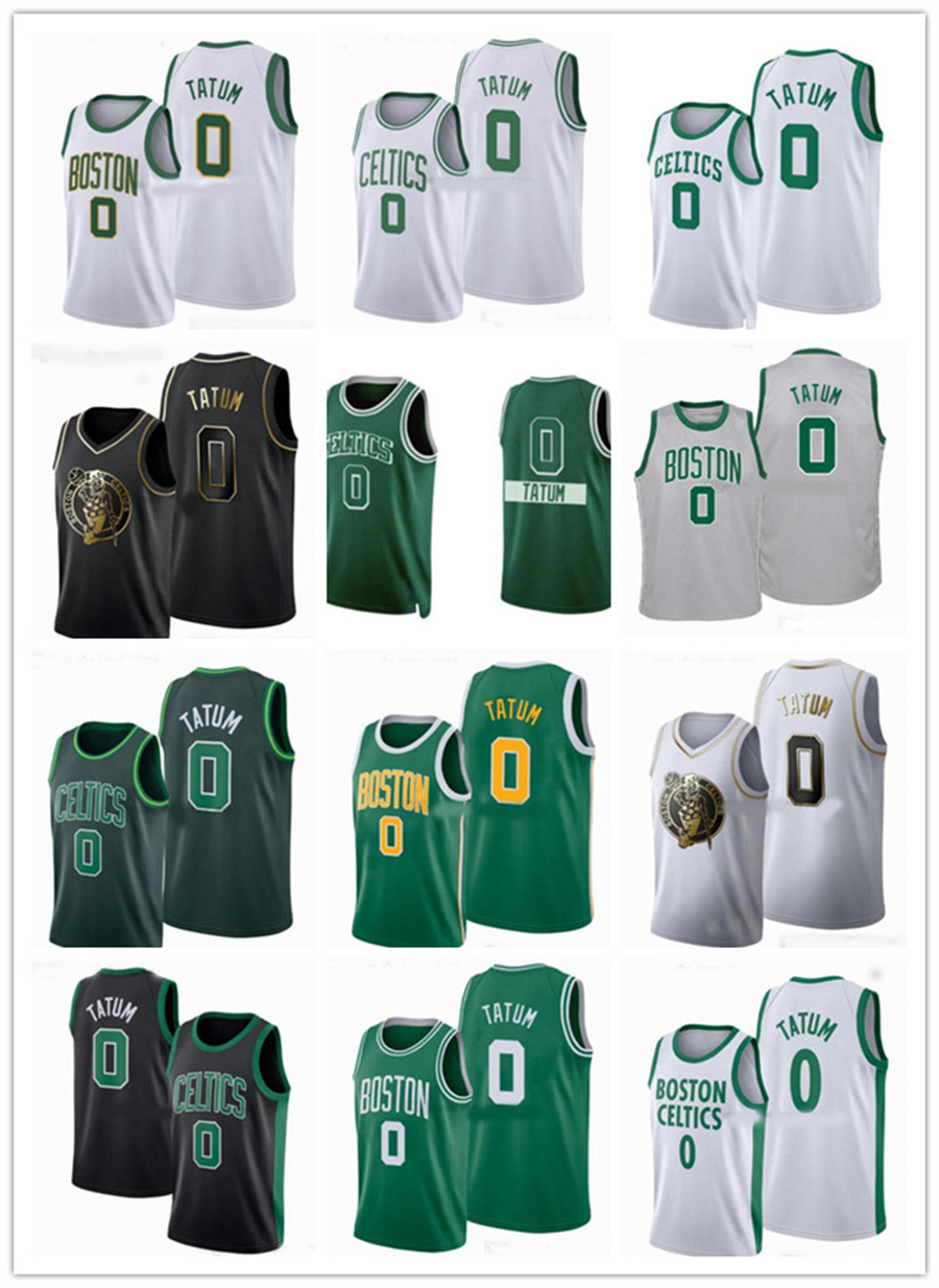 

2021-22 BostonCity 75th Basketball Jerseys Men Youth S-XXL in stock Jason Tatum jersey grey