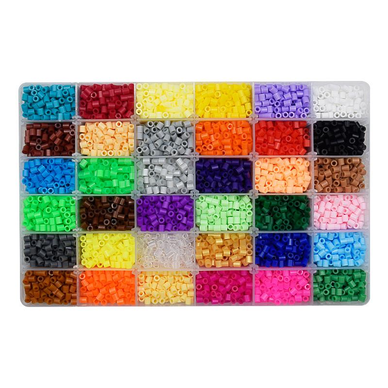 

Paintings 24/72 Colors Box Set Hama Beads Toy 2.6/5mm Perler Educational Kids 3D Puzzles Diy Toys Fuse Pegboard Sheets Ironing Paper