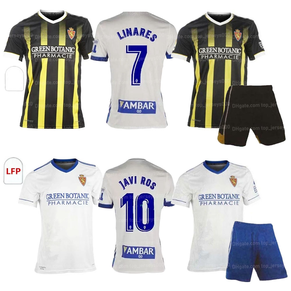 

Real Zaragoza FRAN GAMEZ Soccer jerseys ZAPATER JERSEY POMBO SHINJI KAGAWA Football shirts GUTI JAVI ROS KIDS L. SUAREZ camiseta de Custom Name Number, As shown