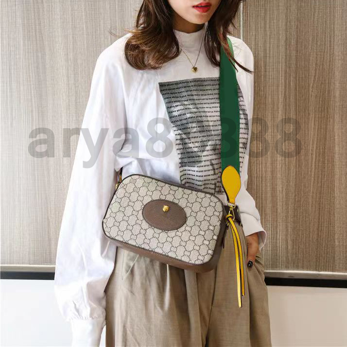 

Camera Messenger Bag designer bags Hand Bag Purse Luxury Leather Fashion Cross Body Shoulder Quality Women, Army green