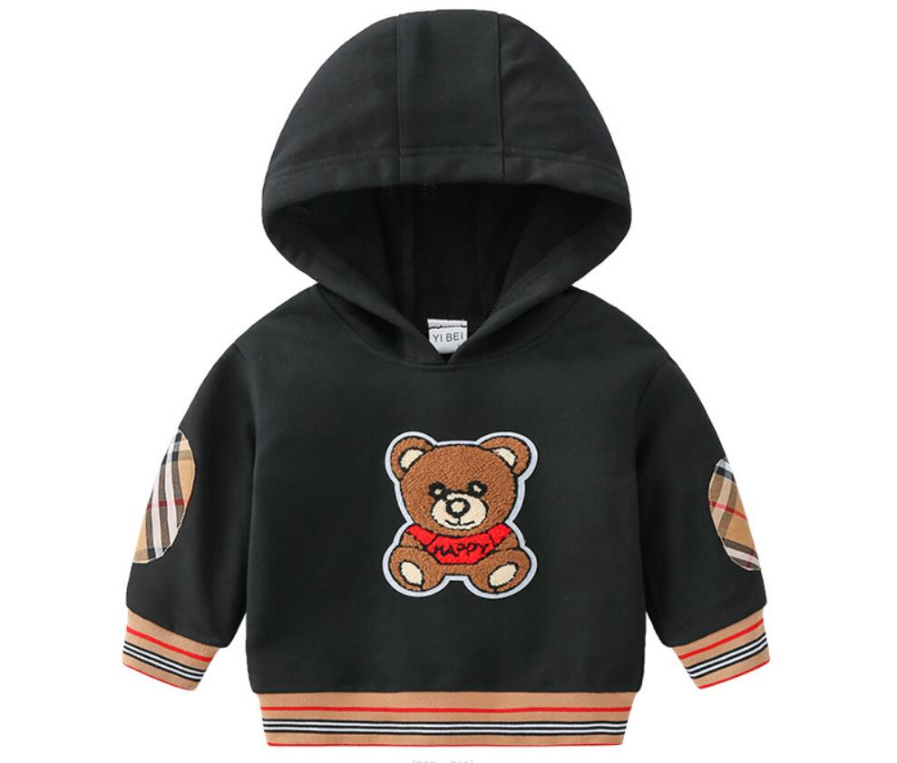 

Boys' long sleeved T-shirt pure cotton spring and autumn girls' bottoming shirt foreign fashion children's T-shirt children's top m27, Black