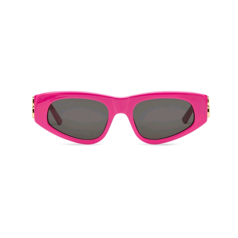 

0095 Pink/Grey Oval Women Sunglasses for Women Cateye Shape Glasses Fashion French Sunglasses Summer Eyewere with Box