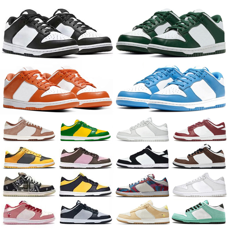 

low Men Women Running Shoes White black UNC Syracuse Brazil Bordeaux Michigan Green Grey Fog Sail photon dust Goldenrod Green glow outdoor Trainers Sports Sneakers, Pay for box