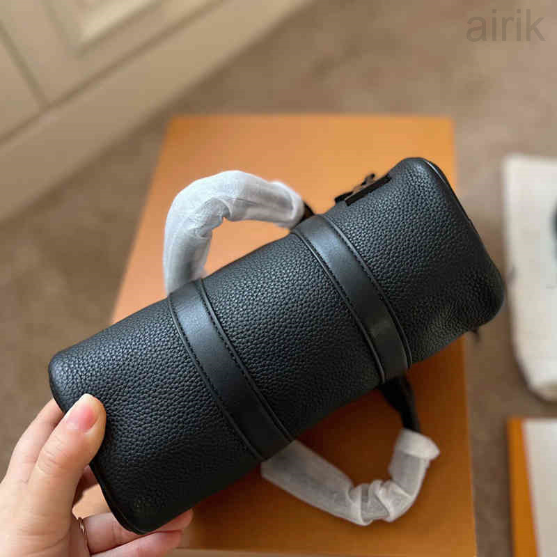 

Shoulder Bags Women Cylinder Handbag Leather Designer Luxury Crossbody Tote Female Pillow Purses Bucket 2402, Black