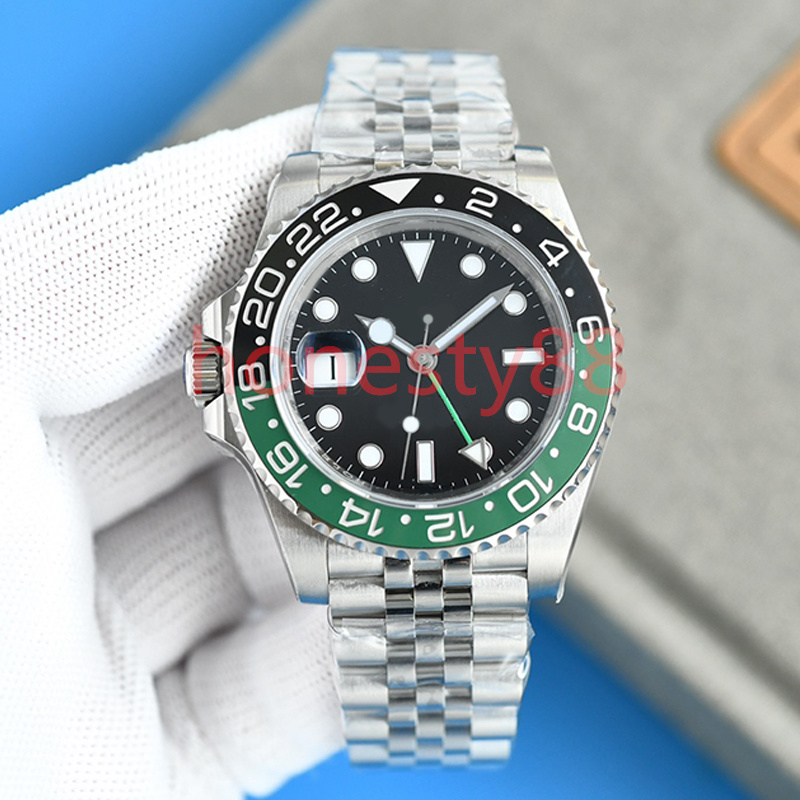 

Green ceramic Dial Men's watch 40mm automatic machine 904L stainless steel strap ST9 original folding buckle sapphire mirror high-quality Montre De Luxe Watches, 10