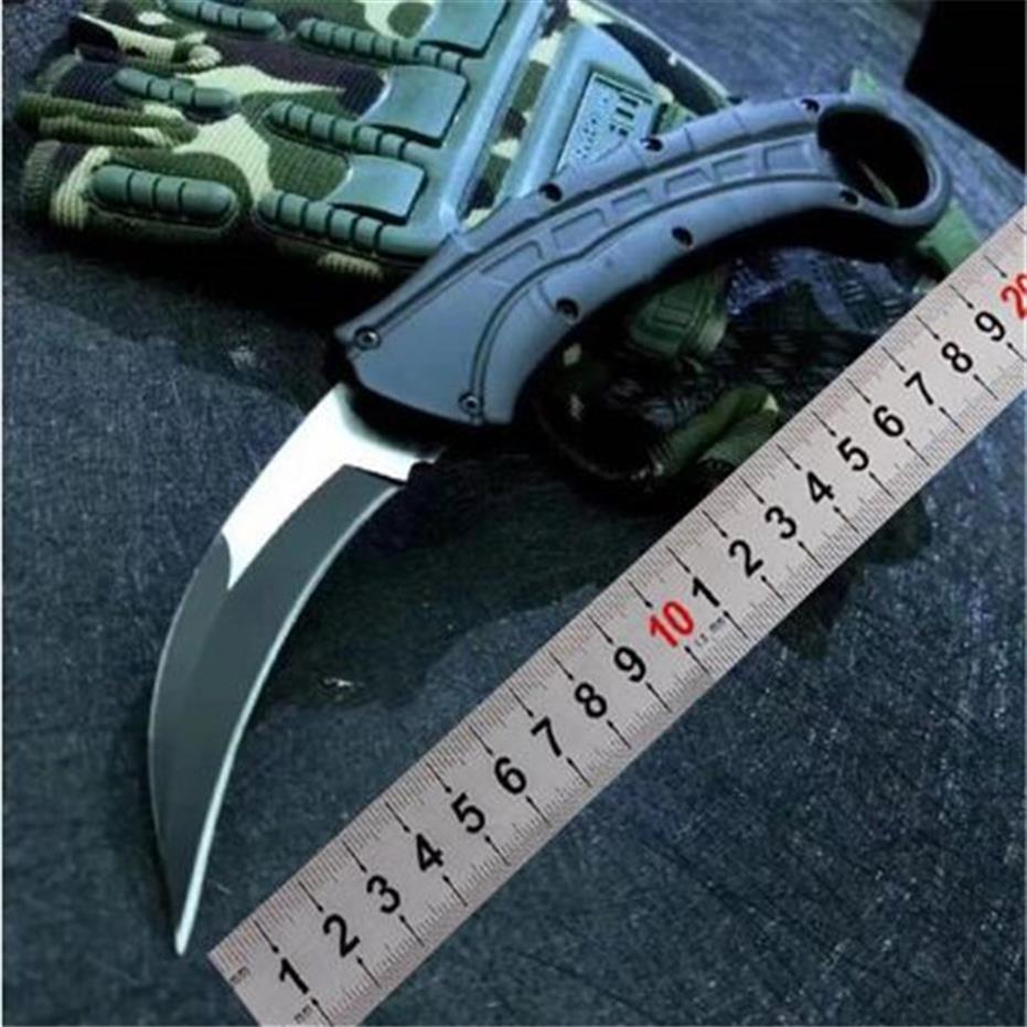 

Claw Karambit Cold Steel Automatic Folding Knife D2 Blade Tactical Camping Combat Survival Hunting Combat Claw Knives EDC Fighting225o