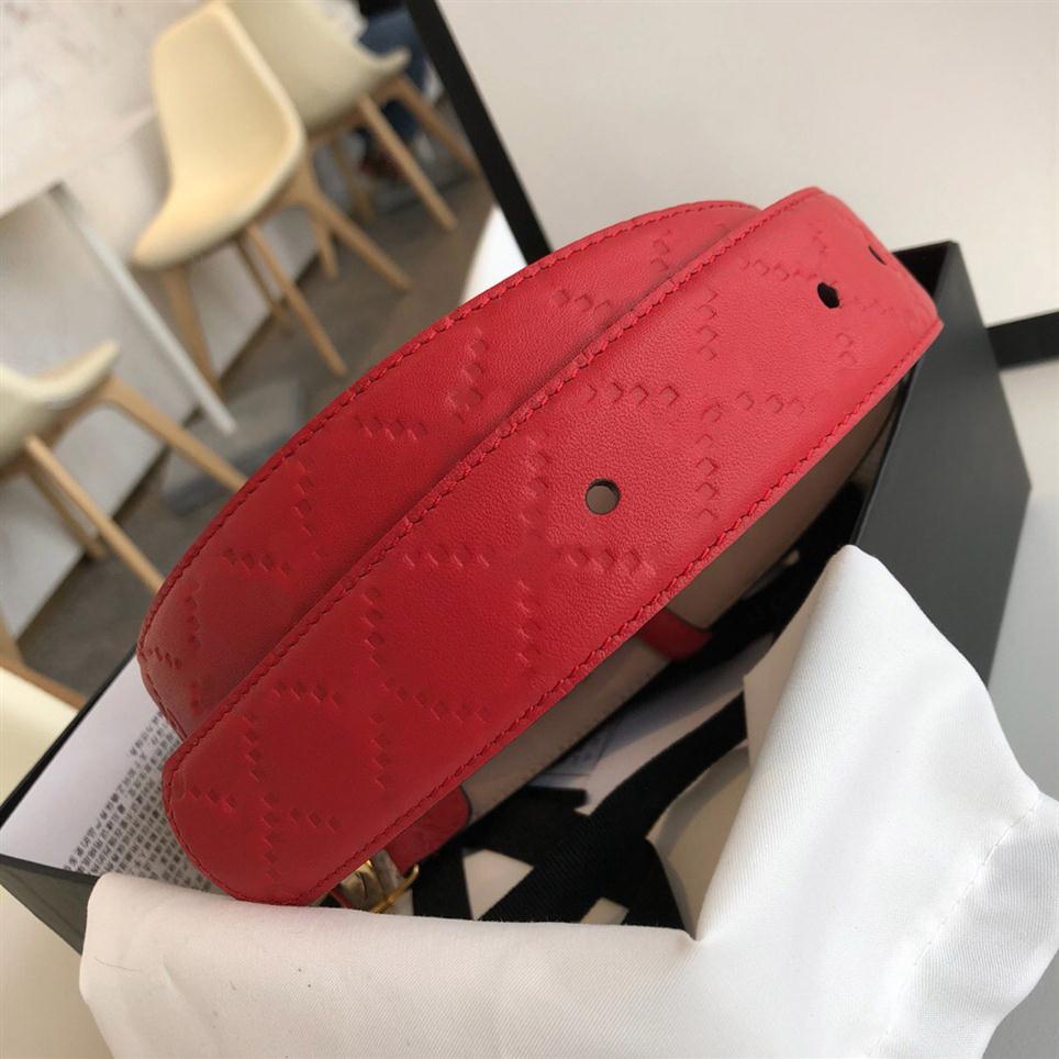 

fashion quality g black white red blue signature leather men belt with box men designers belts gold silver buckle women belt 278f, Belt white box