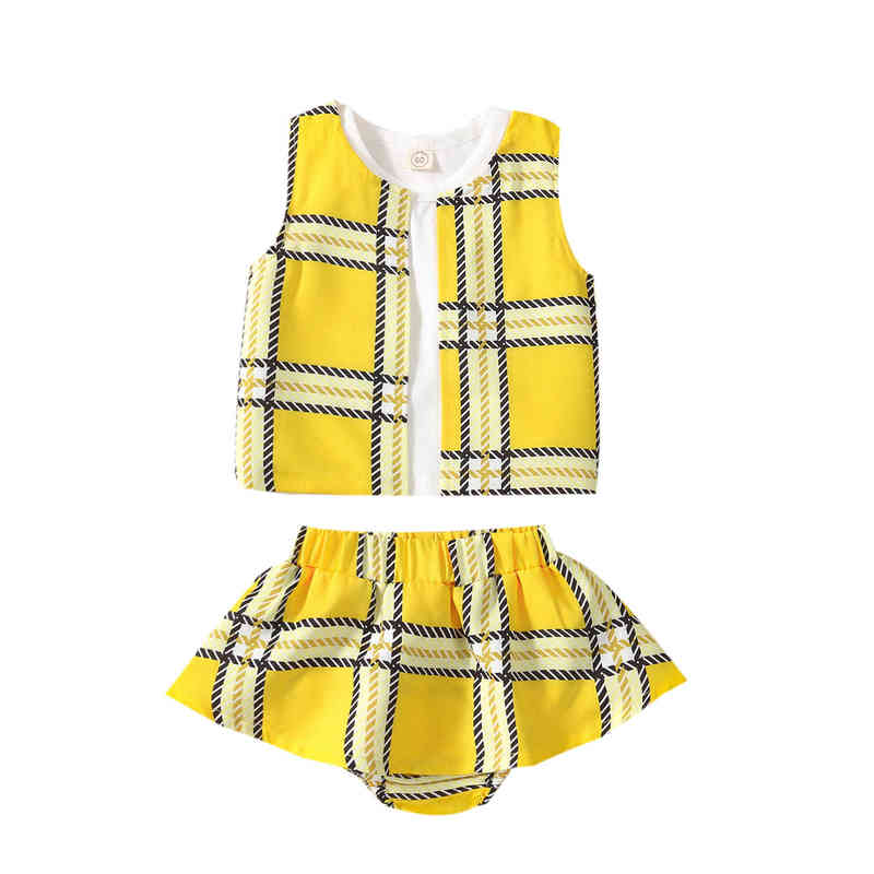 

Citgeett Summer Baby Girls Cute Clothing Sets 0-24M Plaid Printed Sleeveless Jacket Solid Vest Ruffles Shorts J220712, Red