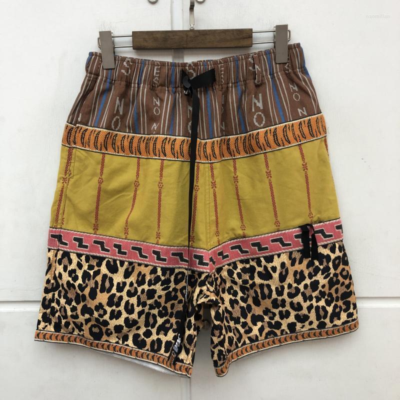 

Men's Shorts Novelty 2022 Luxury Punk Men Kapital With Tag Leopard Stripe Comfortable Classic Skateboard Street Cotton Casual #A14 Naom22