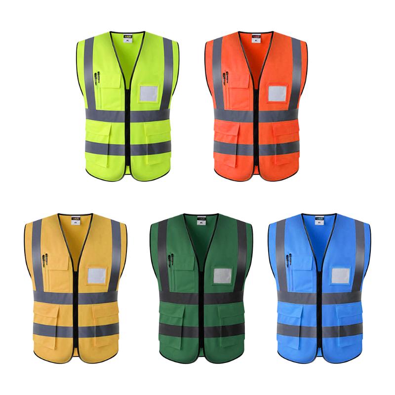 

Motorcycle Apparel High Visibility Road Working Reflective Vest Outdoor Cycling Safety Waistcoat Clothing Jacket
