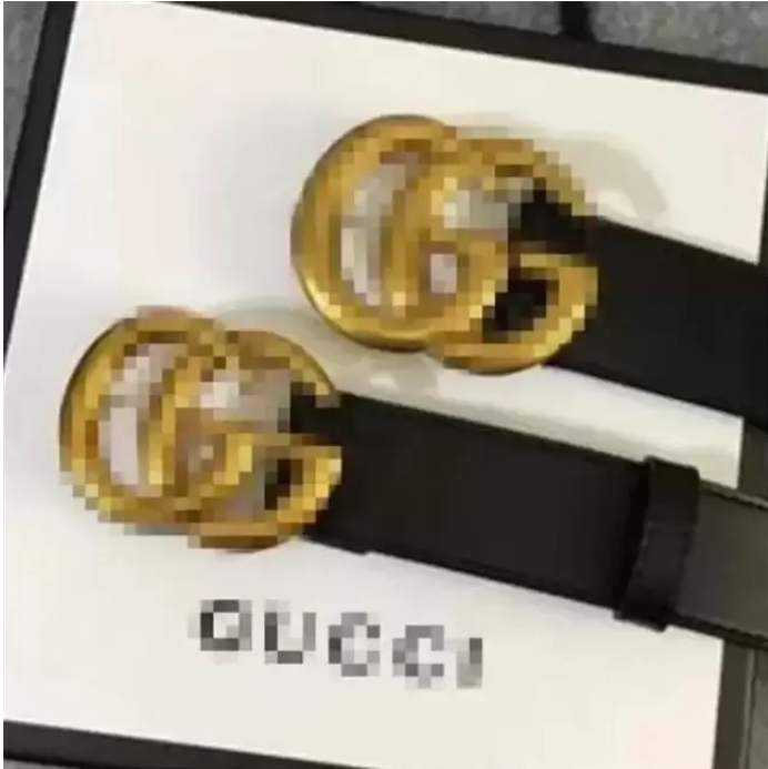 

wholesale Belts Mens Belt Fashion Belts Men Leather Black Business Women Big Gold Buckle Womens Classic Casual Ceinture NO Box