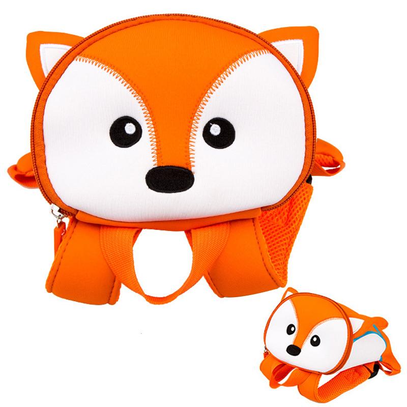 

School Bags 3D Animals For Boys Children Anti-lost Backpacks Kindergarten Backpack Kids Small Bag Mochila Infantil, Cow